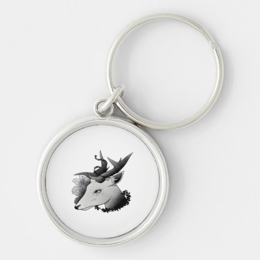 Oh Deer Klassieke Stijl Sleutelhanger (Voorkant)