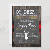 OH Deer. Little Buck Buffalo Play Baby shower Kaart (Voorkant)