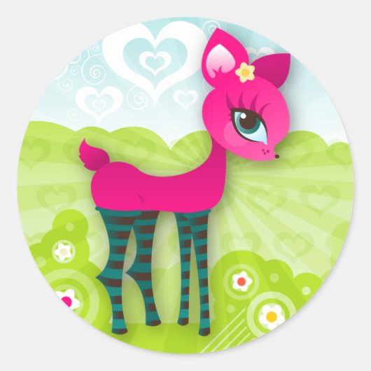 Oh Deer! Love Stickers (Voorkant)