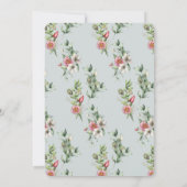 Oh Deer mama en Fawn Floral Boy Baby shower Kaart (Achterkant)