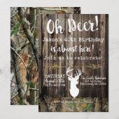 Oh Deer! Mannen jagen Camo achtergrond Birthday Kaart (Voorkant / Achterkant)