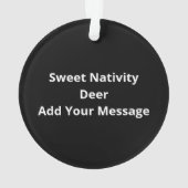 Oh Deer Mary Nativity Scene Christmas Jesus  Ornament (achterkant)