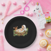 Oh Deer Mary Nativity Scene Christmas Jesus Papieren Bordje (Feest)