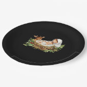 Oh Deer Mary Nativity Scene Christmas Jesus Papieren Bordje (Gekanteld)