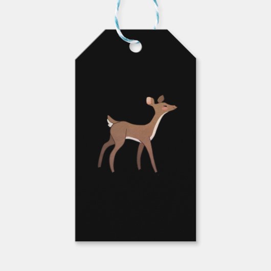 Oh Deer Me Whimsical Creatief Ontwerp Cadeaulabel (Voorkant)