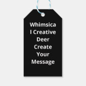 Oh Deer Me Whimsical Creatief Ontwerp Cadeaulabel (Achterkant)