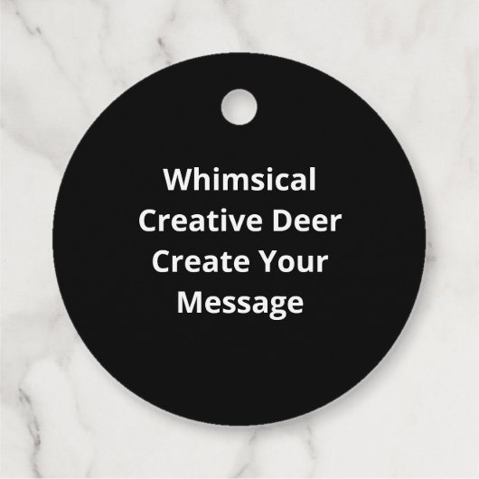 Oh Deer Me Whimsical Creative Design Bedankjes Labels (Achterkant)