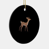 Oh Deer Me Whimsical Creative Design Keramisch Ornament (Rechts)