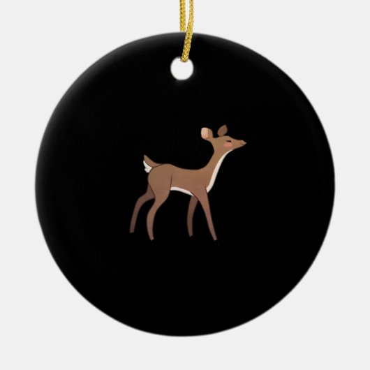 Oh Deer Me Whimsical Creative Design Keramisch Ornament (Voorkant)