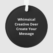 Oh Deer Me Whimsical Creative Design Ornament (achterkant)