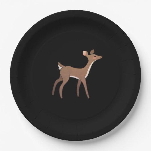 Oh Deer Me Whimsical Creative Design  Papieren Bordje (Voorkant)