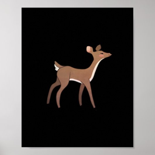 Oh Deer Me Whimsical Creative Design  Poster (Voorkant)