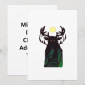Oh Deer Minimaal Design Feestdagenkaart (Voorkant / Achterkant)