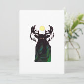 Oh Deer Minimaal Design Feestdagenkaart (Staand voorkant)