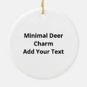 Oh Deer Minimaal Design Ornament (Achterkant)