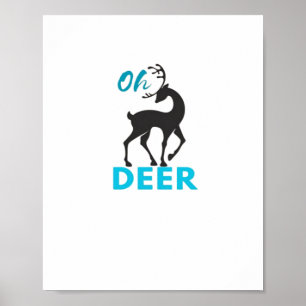 Oh Deer Minimaal Design Poster