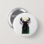 Oh Deer Minimaal Design Ronde Button 5,7 Cm (Voorkant /achterkant)