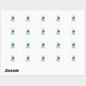 Oh Deer Minimaal Design  Ronde Sticker (Vel)