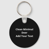 Oh Deer Minimaal Design Sleutelhanger (Achterkant)