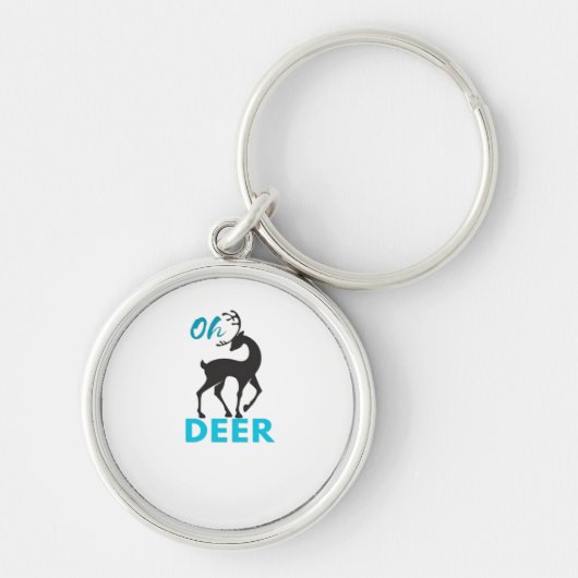 Oh Deer Minimaal Design Sleutelhanger (Voorkant)