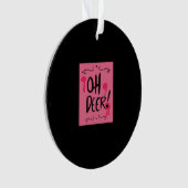 Oh Deer Minimaal Esthetisch Ornament (voorkant)