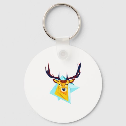 Oh Deer Minimaal Rustieke Stijl Sleutelhanger (Voorkant)
