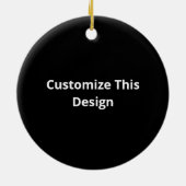 Oh Deer Minimal Aesthetic Keramisch Ornament (Achterkant)