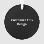 Oh Deer Minimal Aesthetic Ornament (achterkant)