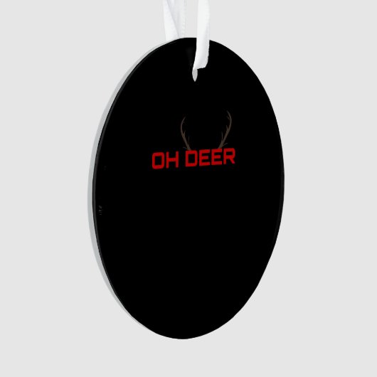 Oh Deer Minimal Aesthetic Vibe Ornament (voorkant)