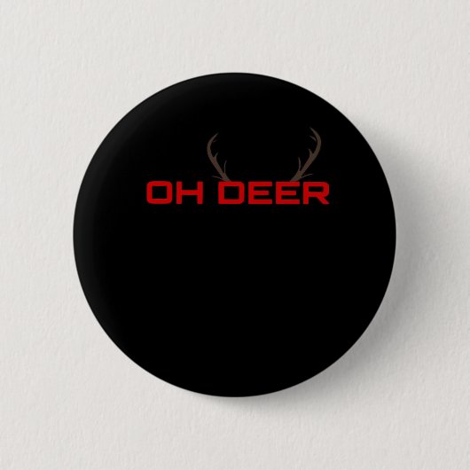 Oh Deer Minimal Aesthetic Vibe  Ronde Button 5,7 Cm (Voorkant)