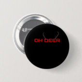 Oh Deer Minimal Aesthetic Vibe  Ronde Button 5,7 Cm (Voorkant /achterkant)