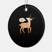 Oh Deer Minimal Clean Aesthetic Ornament (Links)