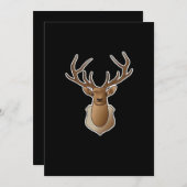 Oh Deer Minimal Design Feestdagenkaart (Voorkant / Achterkant)