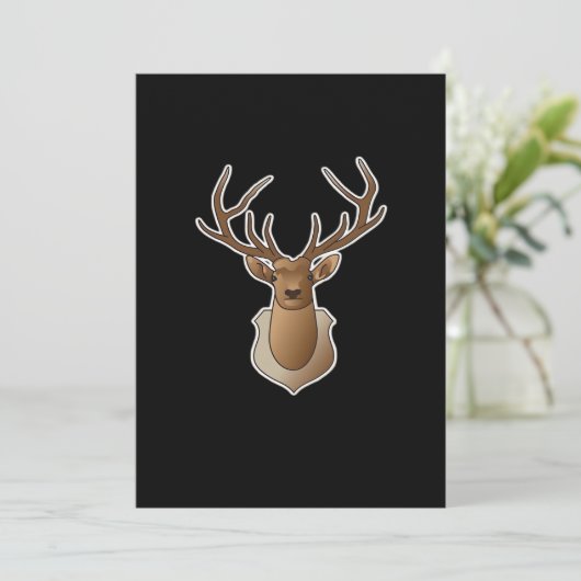 Oh Deer Minimal Design Feestdagenkaart (Staand voorkant)