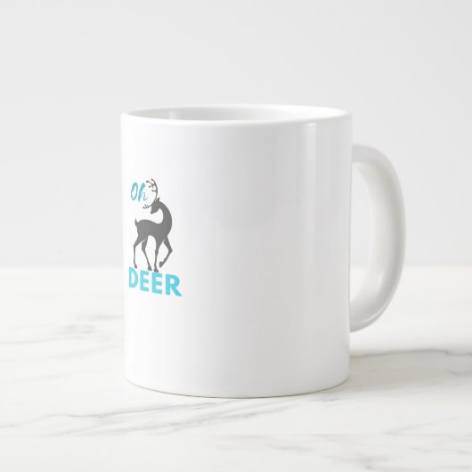 Oh Deer Minimal Design Grote Koffiekop (Voorkant rechts)