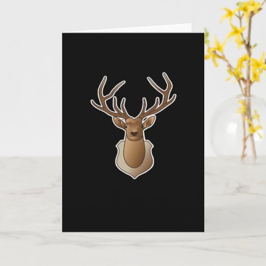 Oh Deer Minimal Design Kaart (Gele Bloem)
