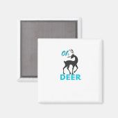 Oh Deer Minimal Design Magneet (Voorkant / Achterkant)