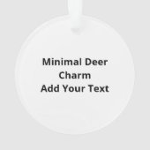 Oh Deer Minimal Design Ornament (achterkant)