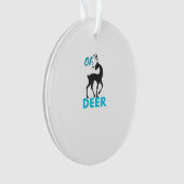 Oh Deer Minimal Design Ornament (voorkant)