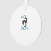 Oh Deer Minimal Design Ornament (voorkant)