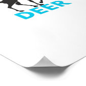 Oh Deer Minimal Design  Poster (Hoek)