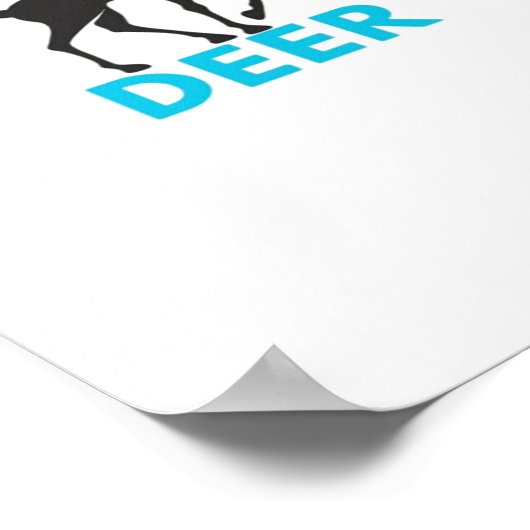 Oh Deer Minimal Design  Poster (Hoek)