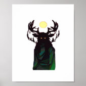 Oh Deer Minimal Design  Poster (Voorkant)