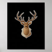 Oh Deer Minimal Design  Poster (Voorkant)