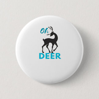 Oh Deer Minimal Design  Ronde Button 5,7 Cm