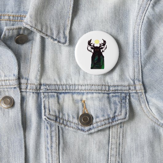 Oh Deer Minimal Design  Ronde Button 5,7 Cm (In situ)