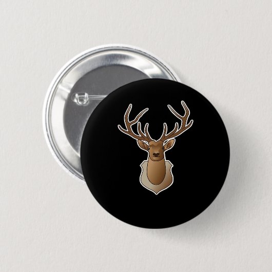 Oh Deer Minimal Design  Ronde Button 5,7 Cm (Voorkant /achterkant)