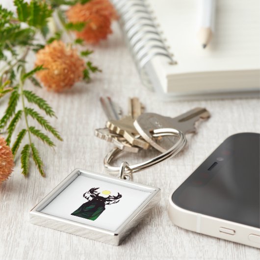 Oh Deer Minimal Design  Sleutelhanger (Zijkant)