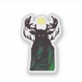 Oh Deer Minimal Design  Sticker (Voorkant)