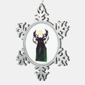 Oh Deer Minimal Design  Tin Sneeuwvlok Ornament (Rechts)